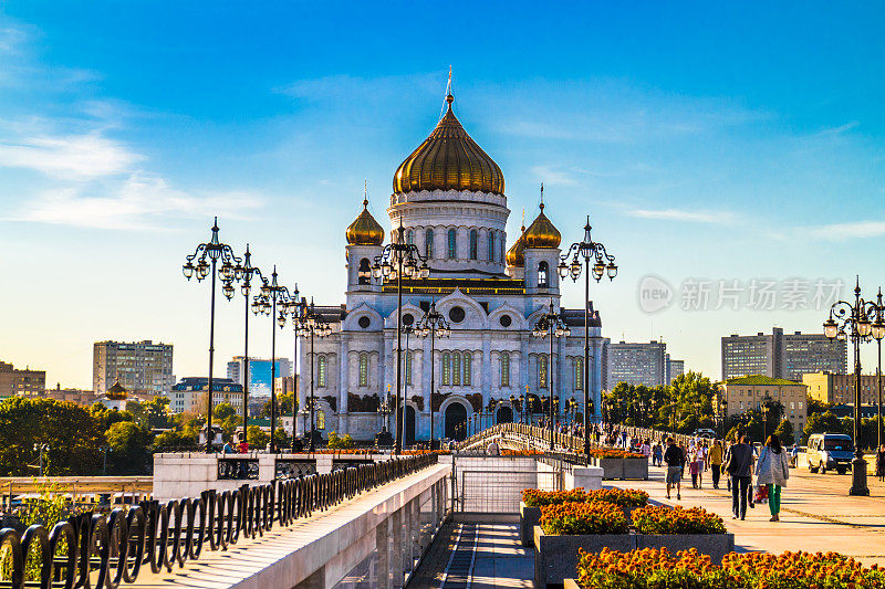莫斯科。救世主基督的圣殿