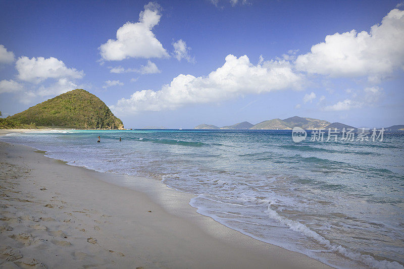 海滩南英属维尔京群岛加勒比海托尔托拉岛