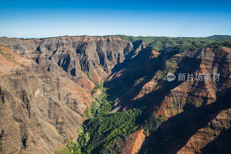 威美亚峡谷州立公园景观，考艾岛，夏威夷