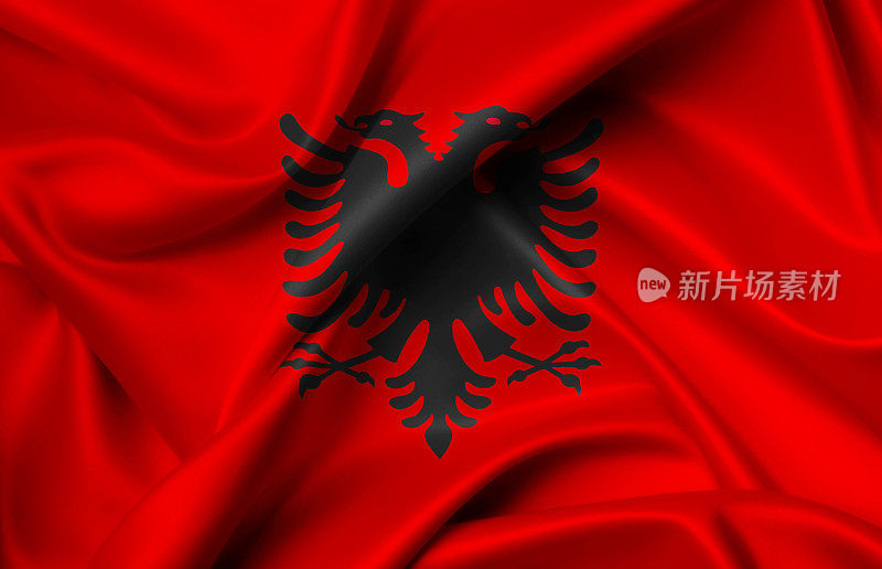 阿尔巴尼亚丝绸旗