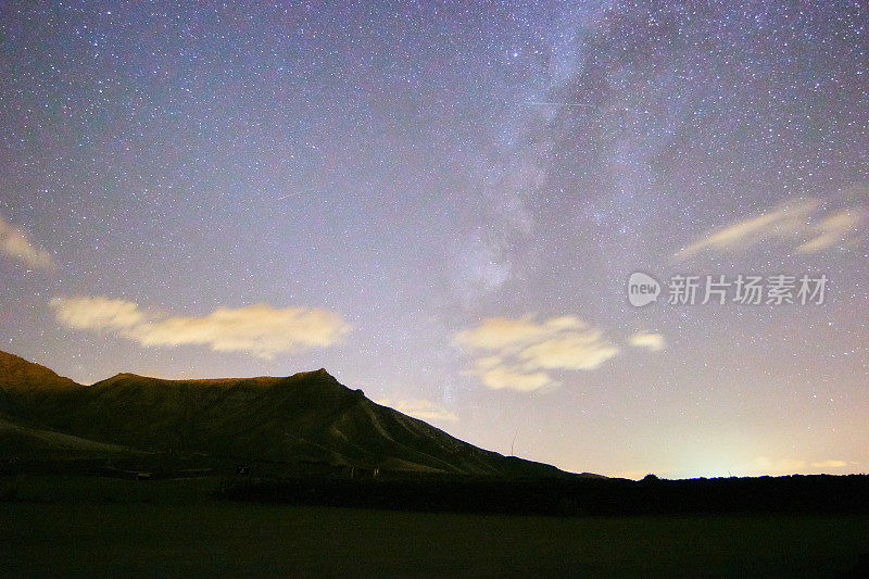 福埃特文图拉夜空中的银河星，波佐内格罗溪。