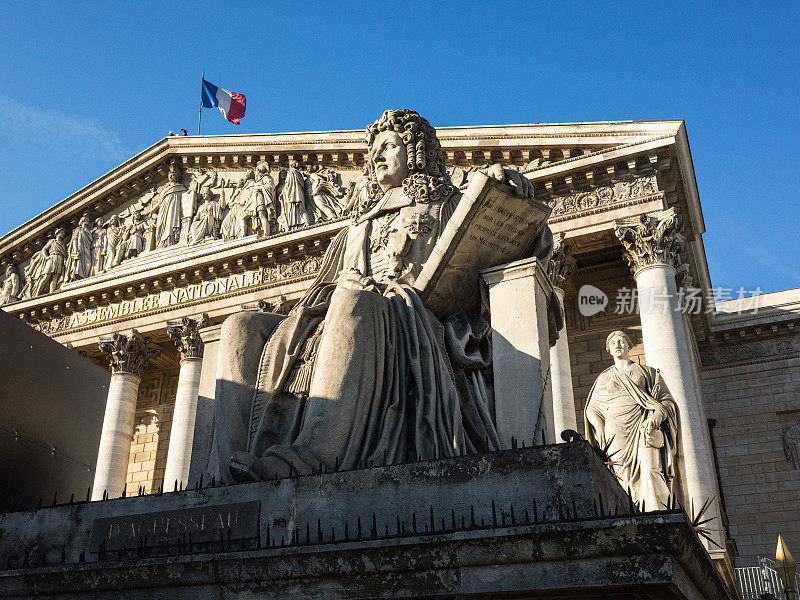 巴黎的波旁宫，法国国民议会所在地。