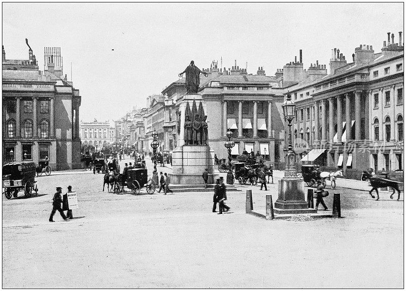 伦敦的古董照片:滑铁卢广场