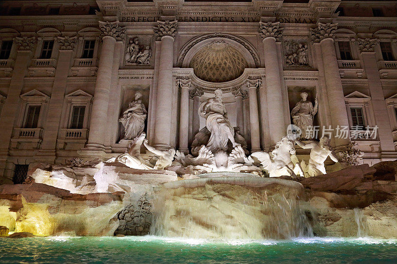 罗马，著名的特莱维喷泉