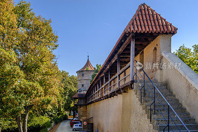 Nördlingen，城墙(德国巴伐利亚浪漫之路)