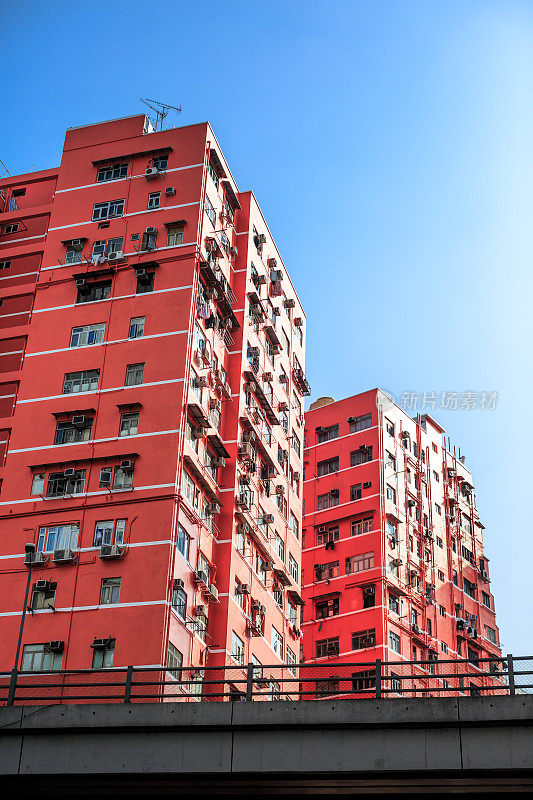 香港九龙的住宅楼宇