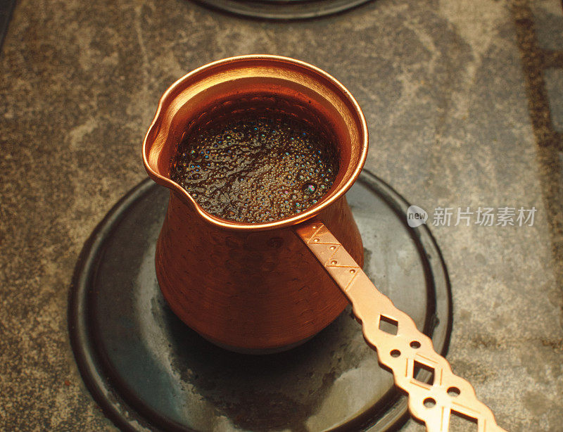 烹饪传统土耳其咖啡
