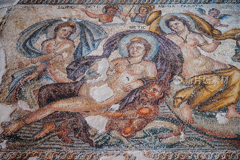 塞浦路斯尼亚帕福斯，永恒之家的罗马马赛克