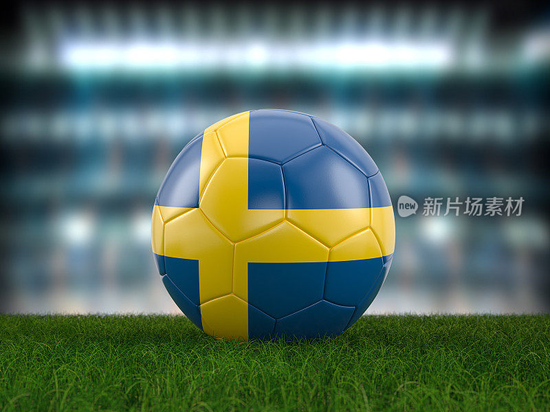 足球瑞典国旗