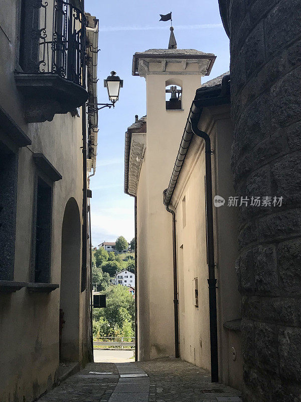 意大利-皮埃蒙特大区-雷村-老城区小街道