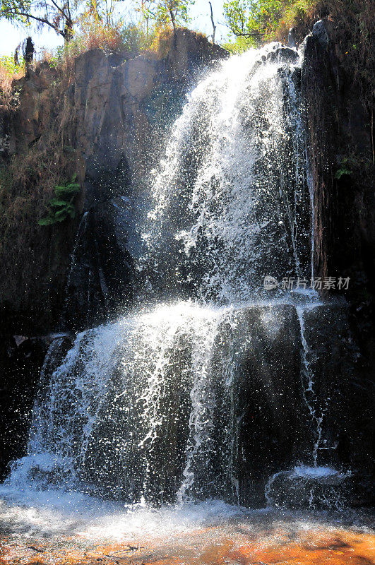 布隆迪卢塔纳省的卡格拉瀑布