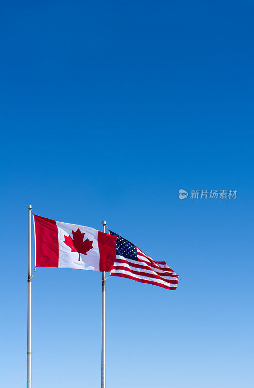 美国和加拿大国旗