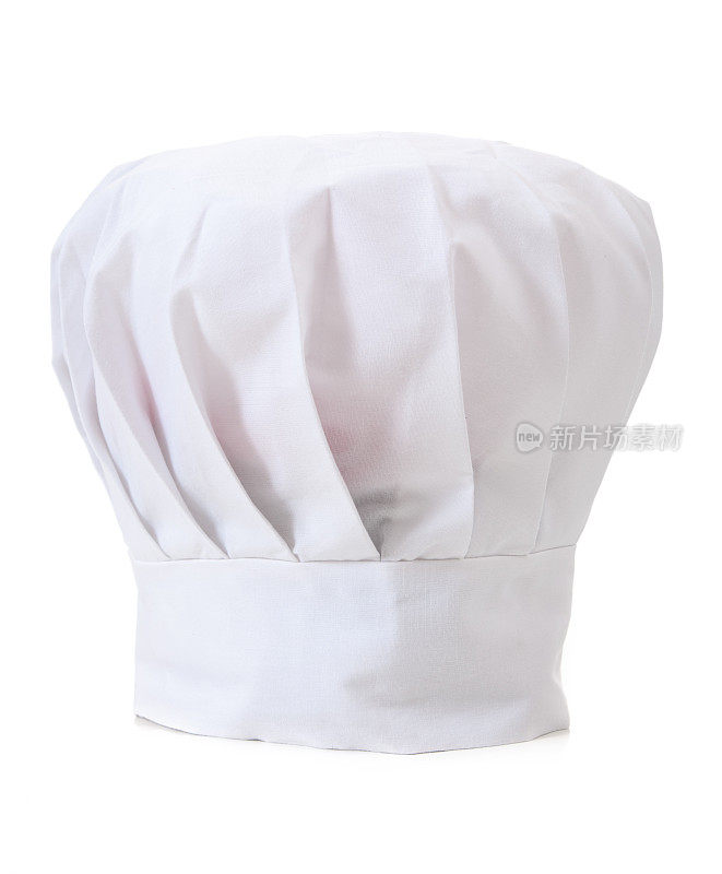 厨师帽或帽子上的白色背景