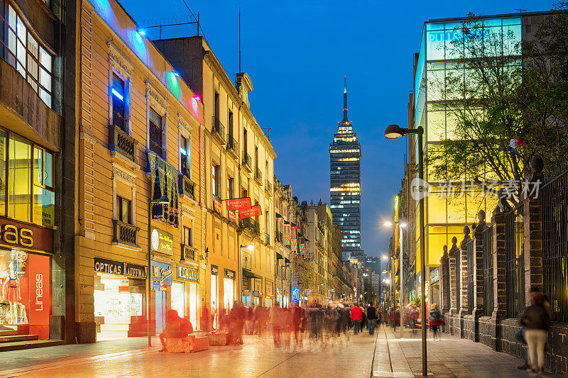 马德罗大道，墨西哥市中心的一条购物街