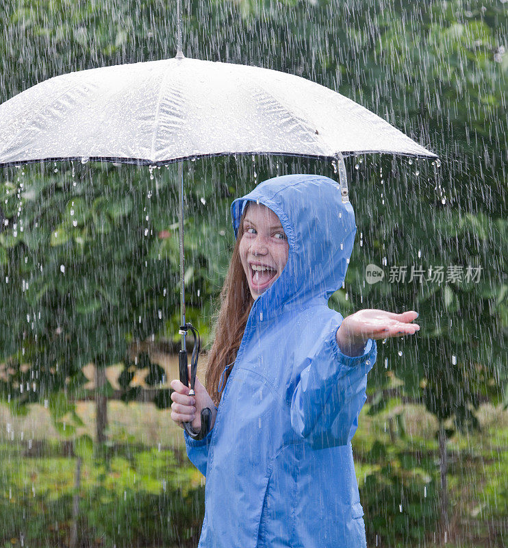 夏天的雨天