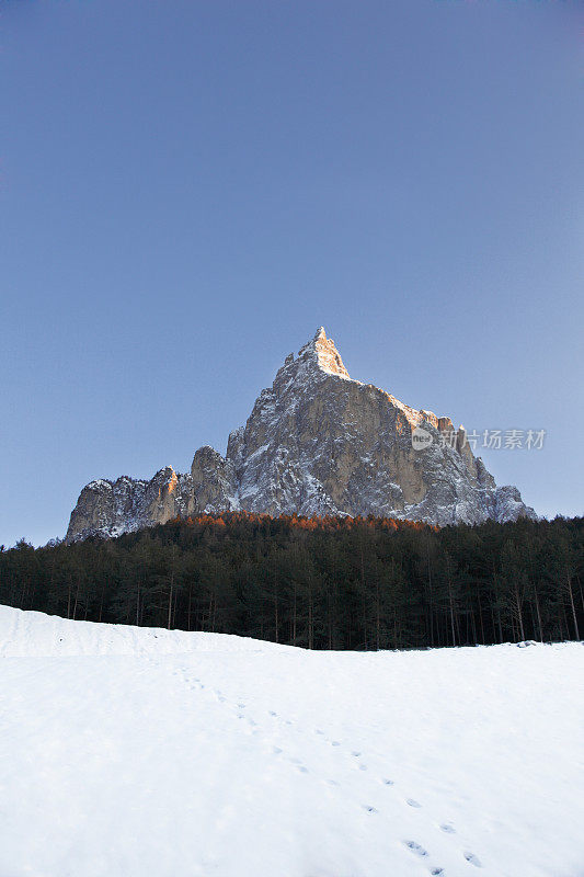 雪山，Siusi的Alpe