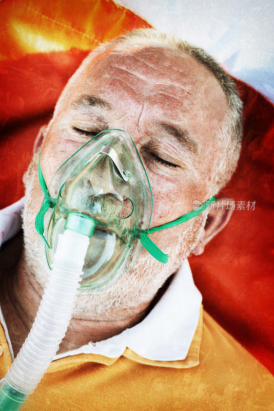 氧气面罩患者