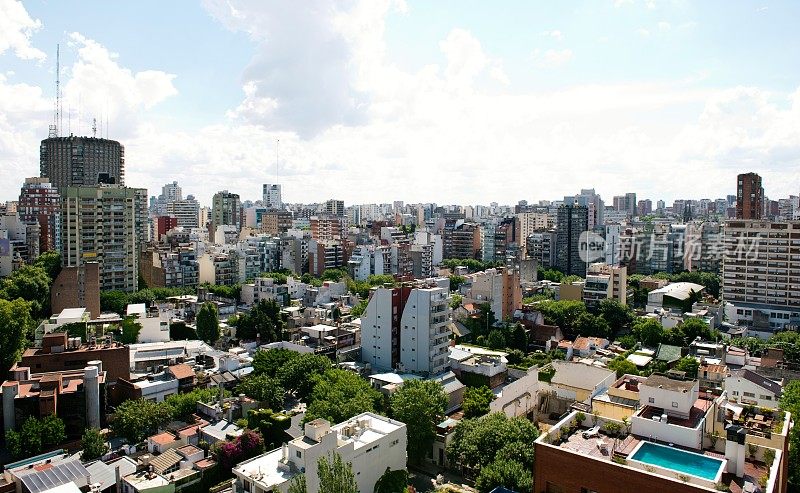 阿根廷布宜诺斯艾利斯鸟瞰图