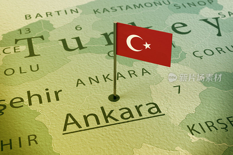 土耳其安卡拉旗徽章地图年份