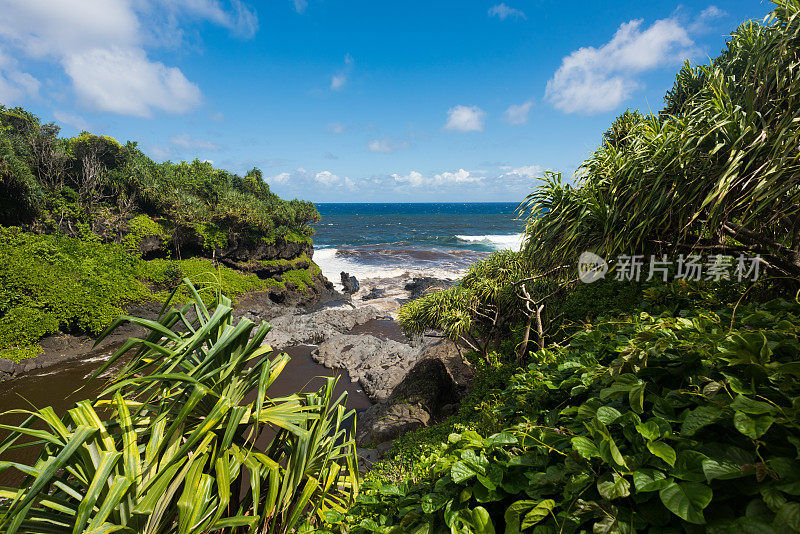 夏威夷毛伊岛哈纳海岸