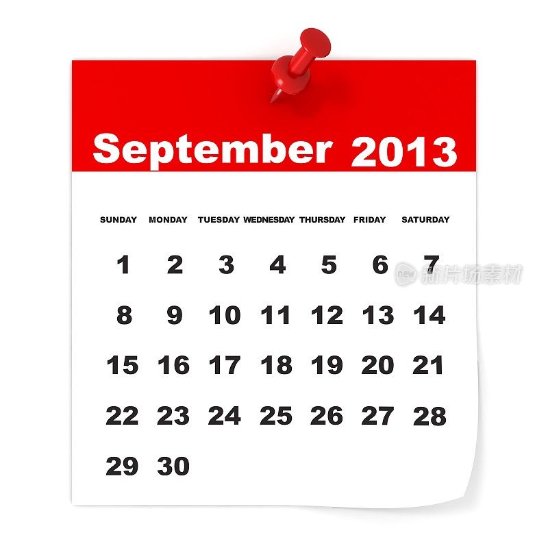 2013年9月——日历系列