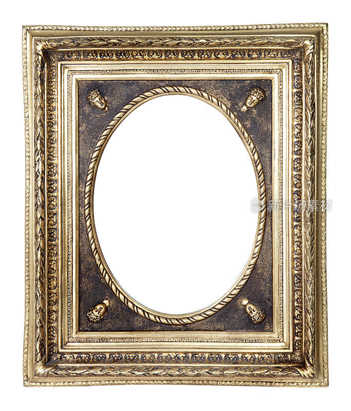 金箔的镜子