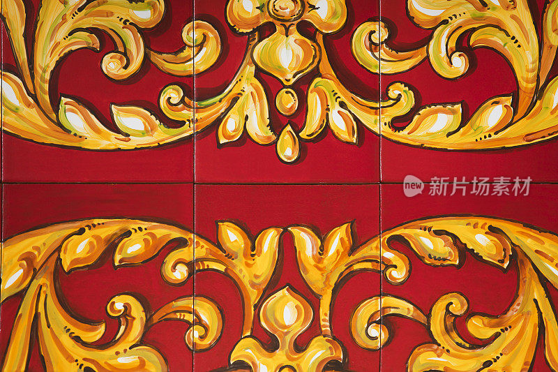 装饰性的西班牙瓷砖