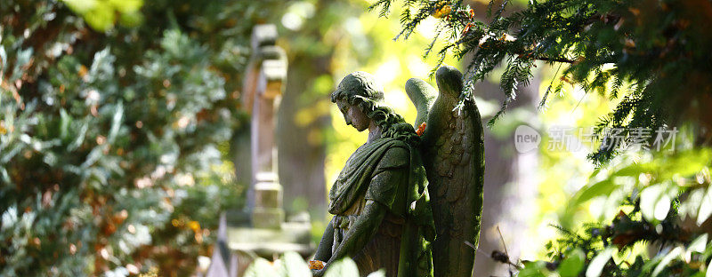 科隆梅尔顿墓地上的天使雕像