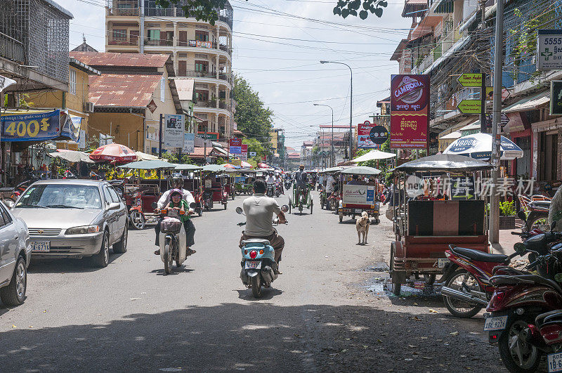 柬埔寨偷拍街景
