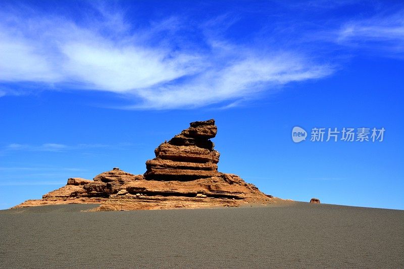 中国甘肃敦煌雅丹国家地质公园的岩层