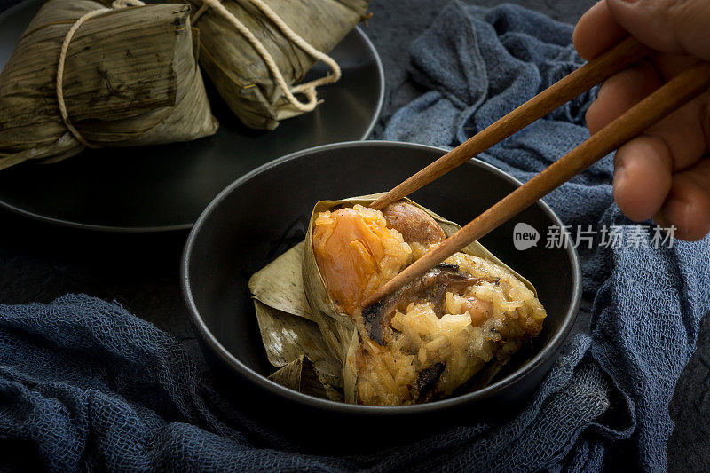 粽子或传统的中国糯米团子
