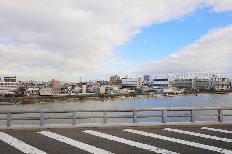 大阪海岸的城市景观