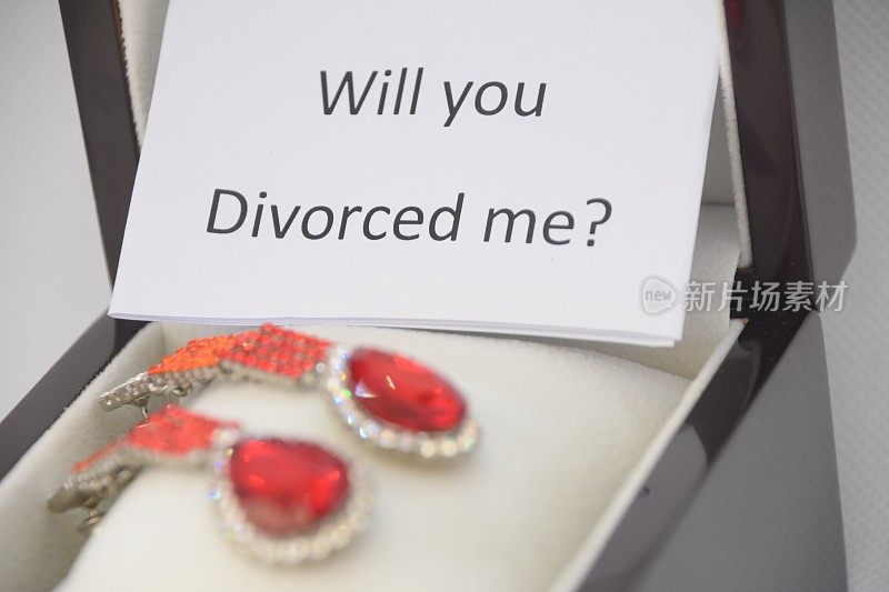 “你愿意和我离婚吗?”——一个有趣的离婚求婚概念