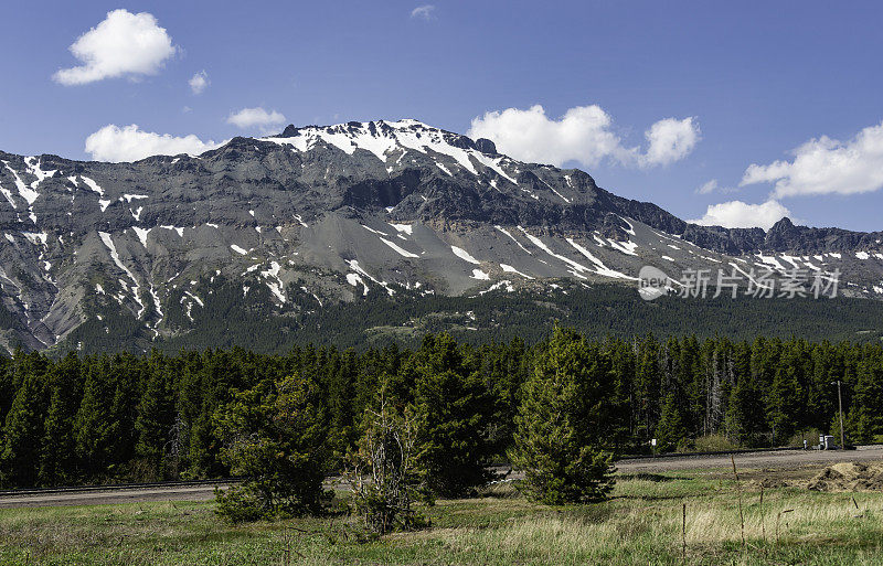 冰川国家公园附近的蒙大拿景观