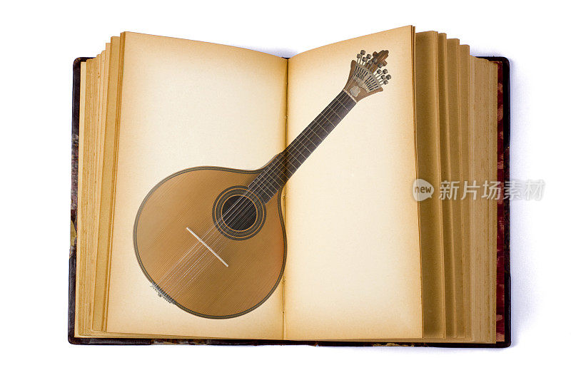用葡萄牙吉他打开书