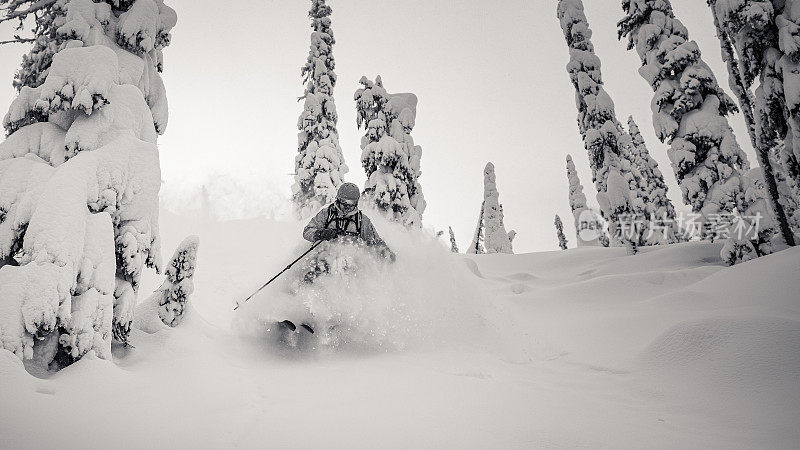 粉滑雪