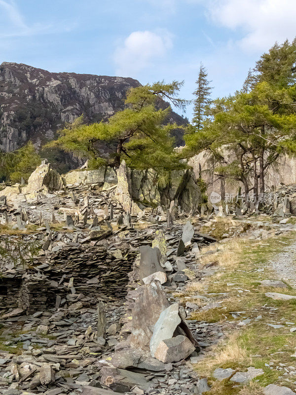 老板岩采石场，湖区，英国