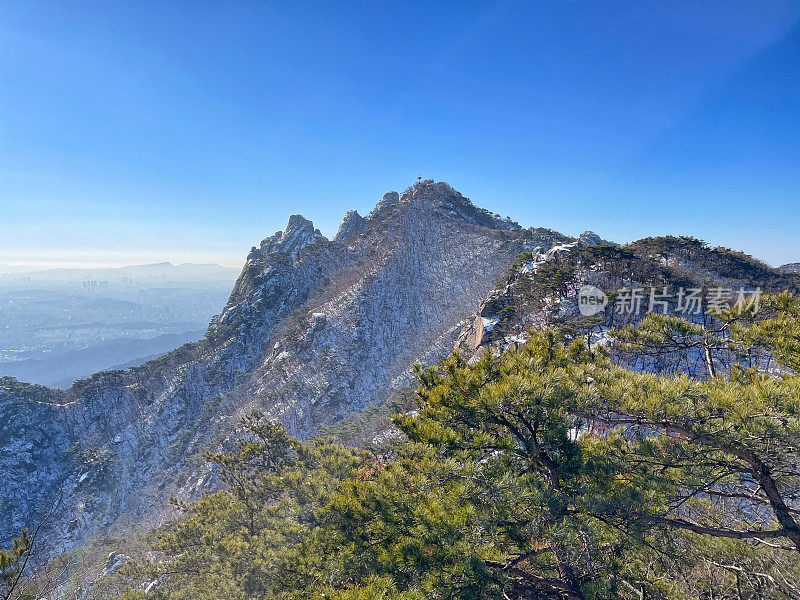 韩国的冬山