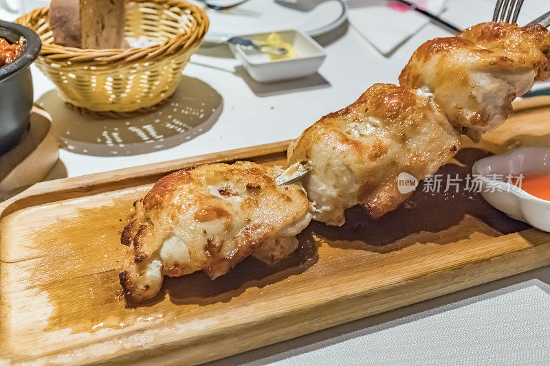 烤鸡肉串，鸡肉串，俄罗斯菜