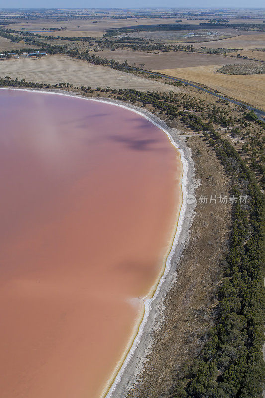 维多利亚Dimboola的粉红湖