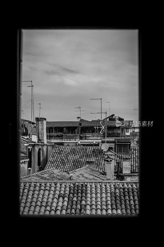 威尼斯意大利屋顶窗户