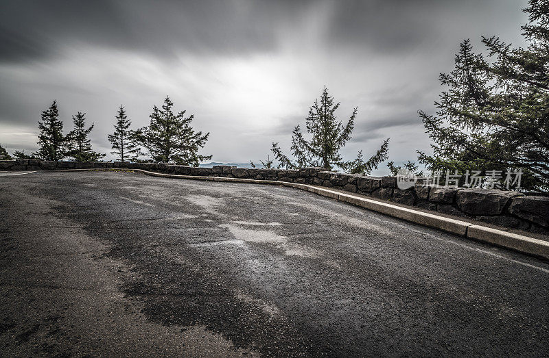 空的俄勒冈海岸HWY