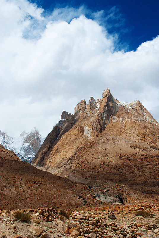 巴基斯坦喀喇昆仑山脉的风景