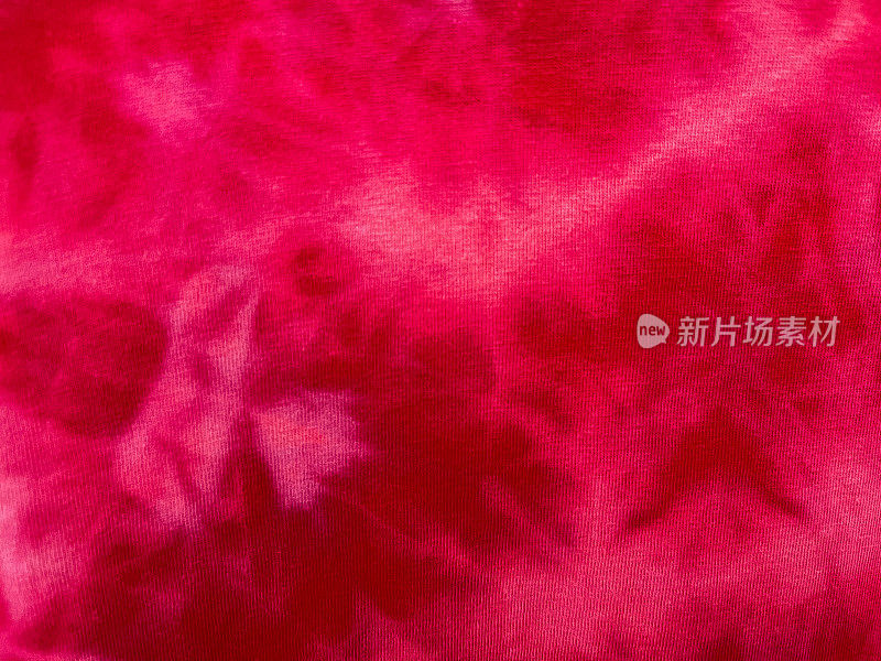 红色扎染图案抽象背景，抽象蜡染刷无缝重复图案设计，情人节，情人节背景，红色背景，Shibori。