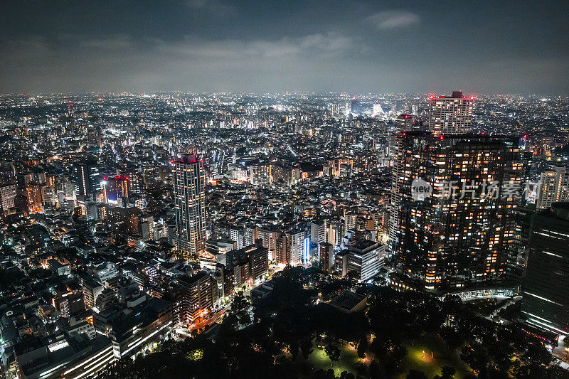 日本东京新宿夜景