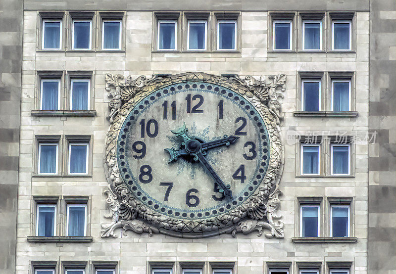 美国纽约大都会人寿保险公司大厦的时钟。
