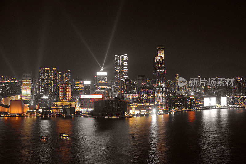 夜晚的九龙，香港