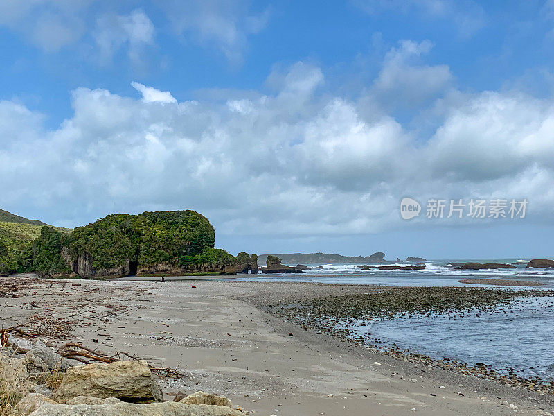 狐狸河海滩，6号国道，狗仔国家公园，西海岸，新西兰