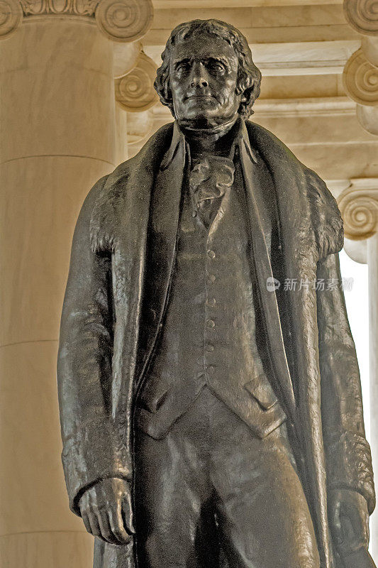 托马斯·杰斐逊雕像特写