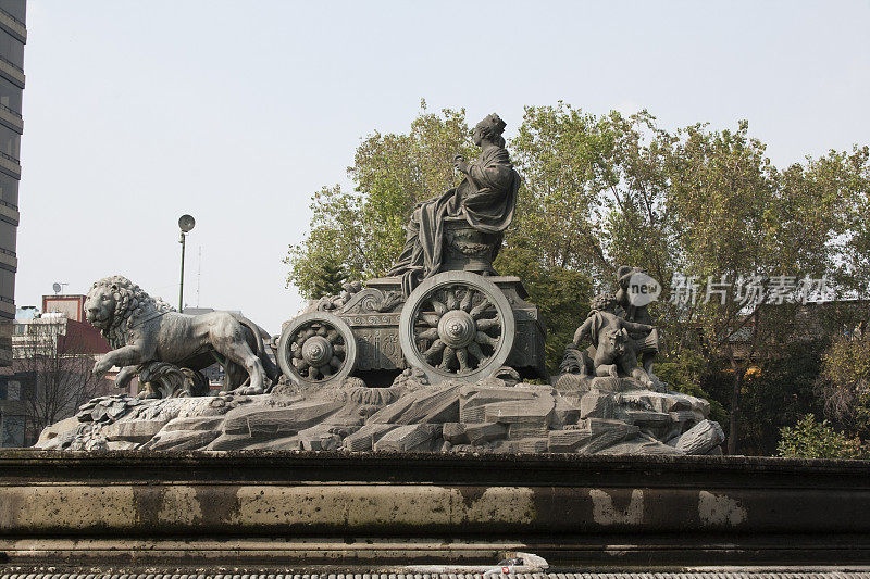 Cibeles喷泉在罗马区México城市。